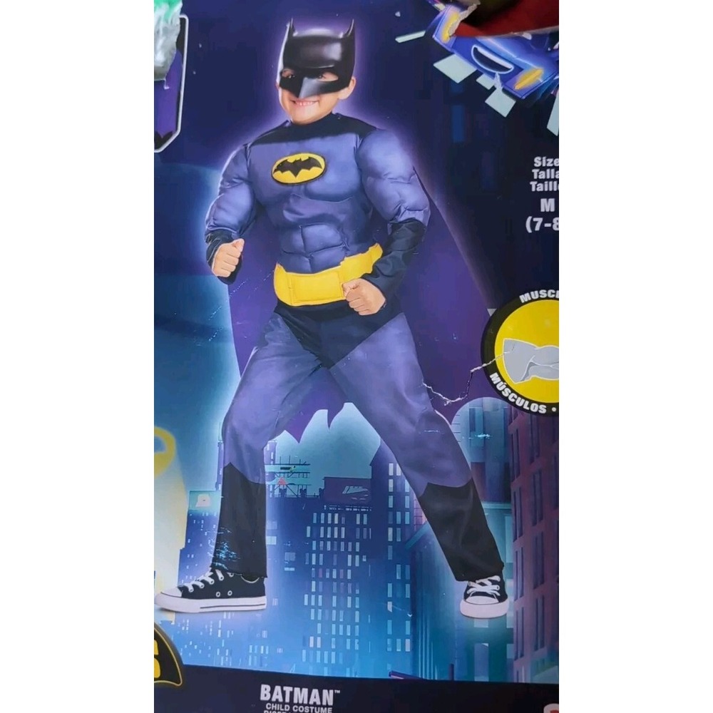 Rubie's Child's Classic Batman Halloween Costume, Size Medium 7-8